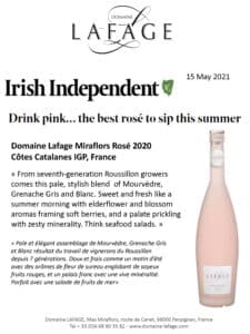Art The Irish Independant Miraflors 2020 May 2021
