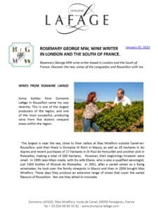 Rosemary George Domaine Lafage Triple rosé Centenaire Narassa Cadireta Authentique January 2022_Page_1