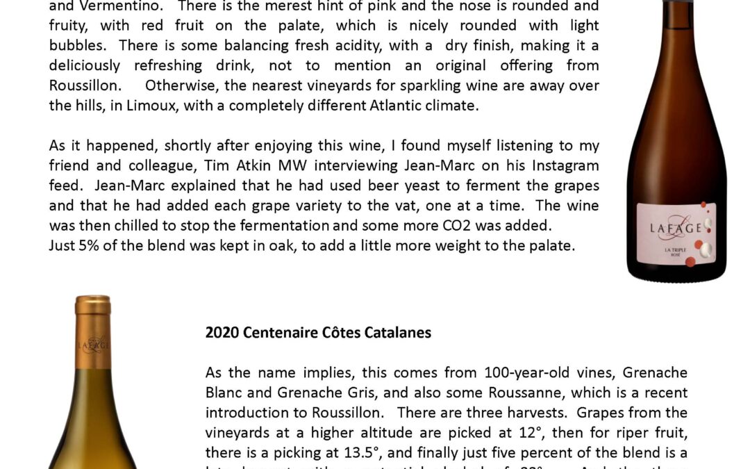 Rosemary George Domaine Lafage Triple rose Centenaire Narassa Cadireta Authentique January 2022 Page 2 446804 1080x675