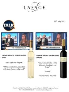 Domaine Lafage Sweet wines